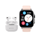 thumbnail image 1 of Pack Smartwatch Connect S03 Pink + Audífono RM7 Blanco, 1 of 7