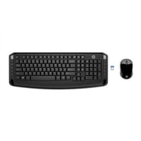 Combo Teclado Y Ratón Inalámbricos Hp 300 Negro