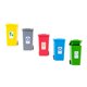thumbnail image 1 of 5 Piezas 5 Colores Plástico Niños Camión Basura Cubo Juguete Lápiz Portavasos, 1 of 5