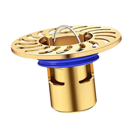 Bothyi - Desagüe De Ducha De Instalación Sencilla, Colador De Ducha Redondo Para Baño De Hotel, Cocina, Dorado