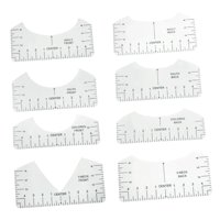 Bothyi - Regla De Camiseta 8X Guía De Alineación Herramienta Para Todos Los Tamaños De Camisetas Prensa En Caliente Mujeres Transparente