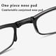 thumbnail image 3 of Gafas de lectura portátiles plegables TR para hombres y mujeres, gafas de lectura antiguas con película azul, 3 of 5