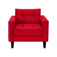 Bodevir - Sofa Retro 1C Felpa 00 Rojo