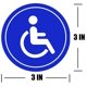 thumbnail image 2 of Pegatinas Handicap Signs Remarkable de 3 x 3 pulgadas (60 unidades) de vinilo, 2 of 5