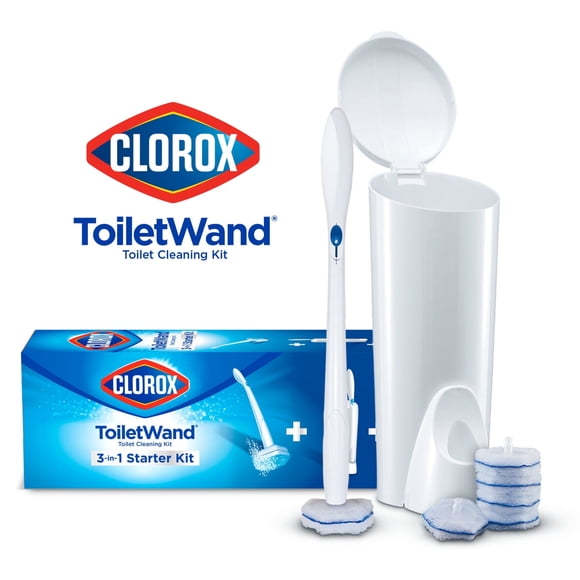 Kit Limpiador Clorox ToiletWand 6 Almohadillas Desechables