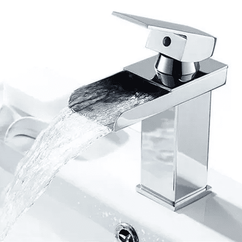 Genérico - Grifo Llave Mezcladora Monomando Para Fregadero Lavabo Lavamanos Grifo Baño Acero Inoxidable Plateado