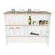 thumbnail image 5 of Isla De Cocina Fendi Blanco Y Castaño 90x120x60 Cm, 5 of 15