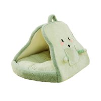 Ioensy - Cama Para Perros Y Gatos, Perrera Lavable, Nido De Otoño E Invierno Para Gatos Caniche, Chihuahua, Verde S