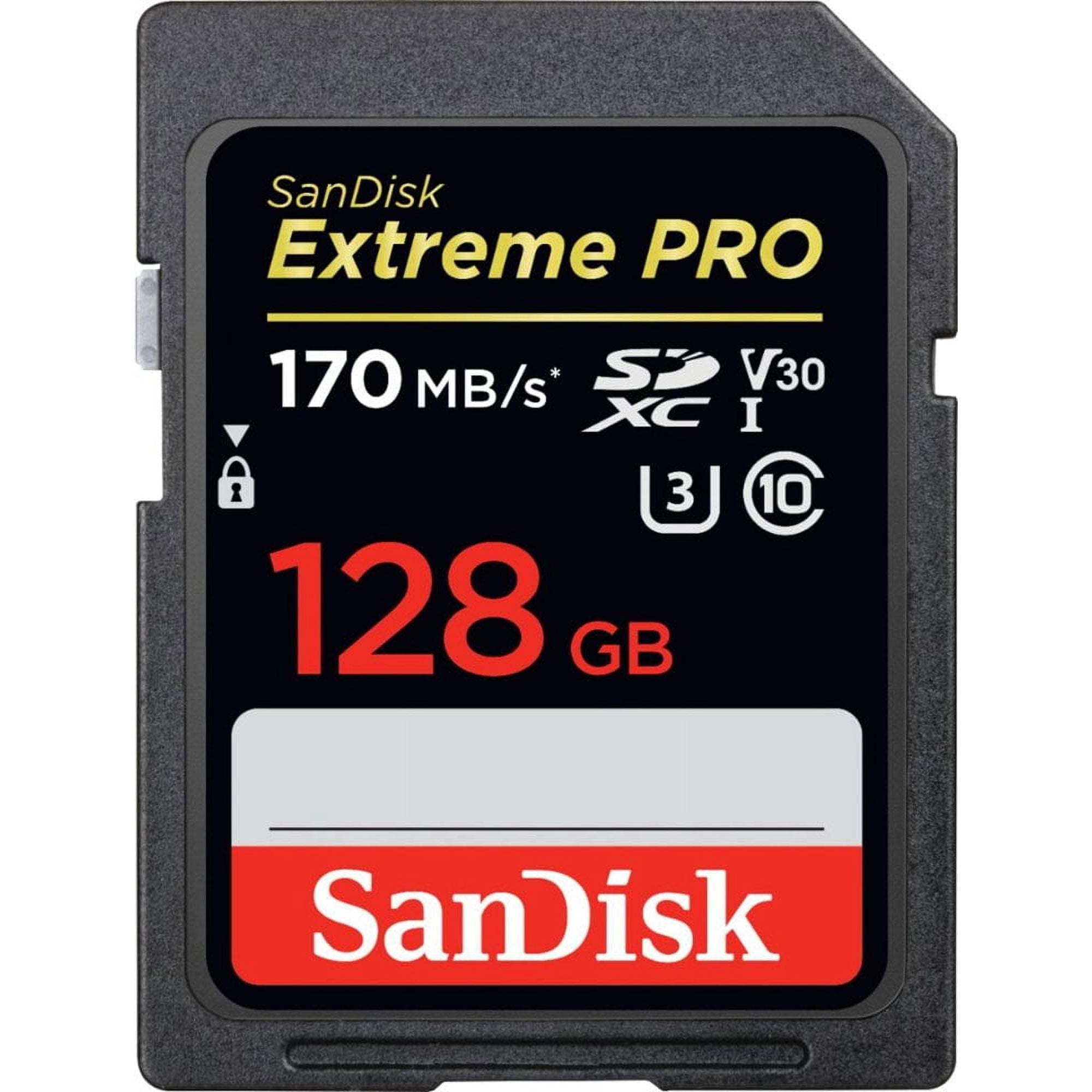 Tarjeta Sd Sandisk Extreme Pro 128 Gb Sdxc Uhs-i C10, U3, V30