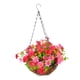 thumbnail image 3 of Cesta De Flores Artificiales Colgantes Decoración Planta Colgante Para Césped Balcón Patio Rosa, 3 of 5