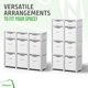 thumbnail image 4 of Organizador de armario Neaterize de 9 cubos con compartimentos de almacenamiento, blanco y gris, 4 of 6
