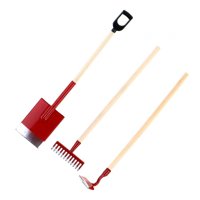 Magideal - 3X 1/12 Herramientas De Jardinería De Casa De Muñecas En Miniatura, Accesorios De Trabajo De Mini Casa Para Decoración De Casa De Muñecas De Micro Pai Rojo