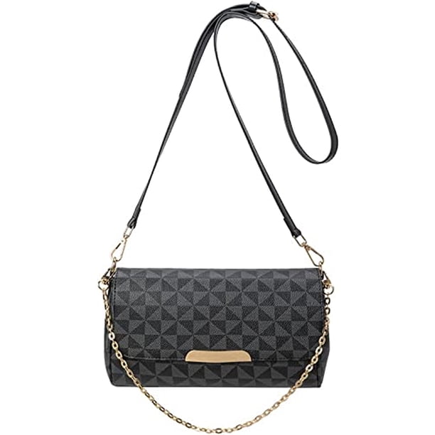 Bolso pequeño cuadrado a cuadros con estampado retro de moda, bolso bandolera versátil con cadena de un solo hombro