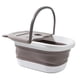 thumbnail image 5 of Cubo Para Baño De Pies, Ahorro De Espacio, Cubo Para Baño De Pies Grande Y Duradero, Bañera Plegable Para Pies, Color Blanco Y Gris, 5 of 5