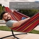 thumbnail image 3 of Hamaca Soporte Metal Ensamblado Portatil 2 Plazas 190x150cm, 3 of 9
