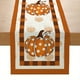 thumbnail image 1 of 1pc Autumn Maple Leaf Pumpkin Polka Dot Orange Home Decoration Table Flag 13inx72in, 1 of 4