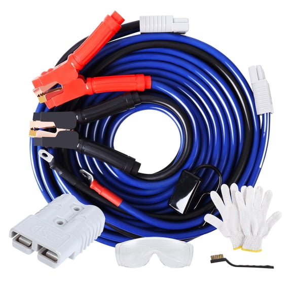 Cables pasa corriente SAFEMATE calibre 0 de 9,1 m y 1000 A con conexión rápida