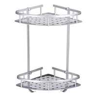 Genérico - Estante Ducha Esquinero 2 Niveles Almacenamiento Baño