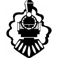 Rienda Libre Graphics - Decomural Train Badge Steam Train Ws-32752