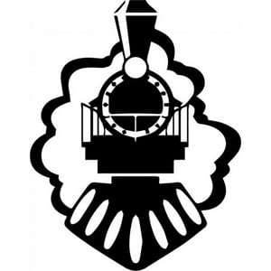 Rienda Libre Graphics - Decomural Train Badge Steam Train Ws-32752