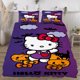 thumbnail image 1 of Halloween Hello_Kitty_ Quilt Set FullSoft Lightweight Quilts Quilted Bedspreads3 Pieces Set Queen SizeColorful Cartoon Print All Season 173*218CM, 1 of 5