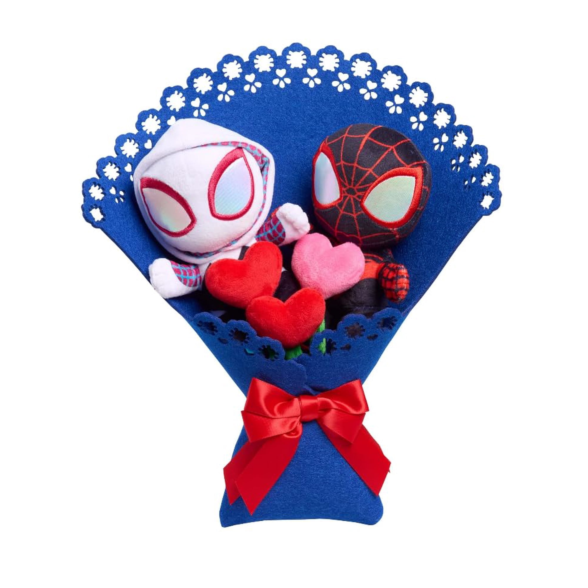 Ramo De Peluches Marvel Myles & Gwen 36 Cm Día De San Valentín