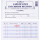 thumbnail image 1 of Registro de cheques CASMONAL Larger Lines 6 x 3 in, 1 of 3
