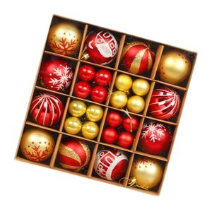 Magideal - Juego De Adornos De Bolas De Navidad, Decoración Navideña, Adornos Colgantes Para De Navidad, Celebración, Porche, Cumpleaños, Año Nuevo, Hogar, Estilo B