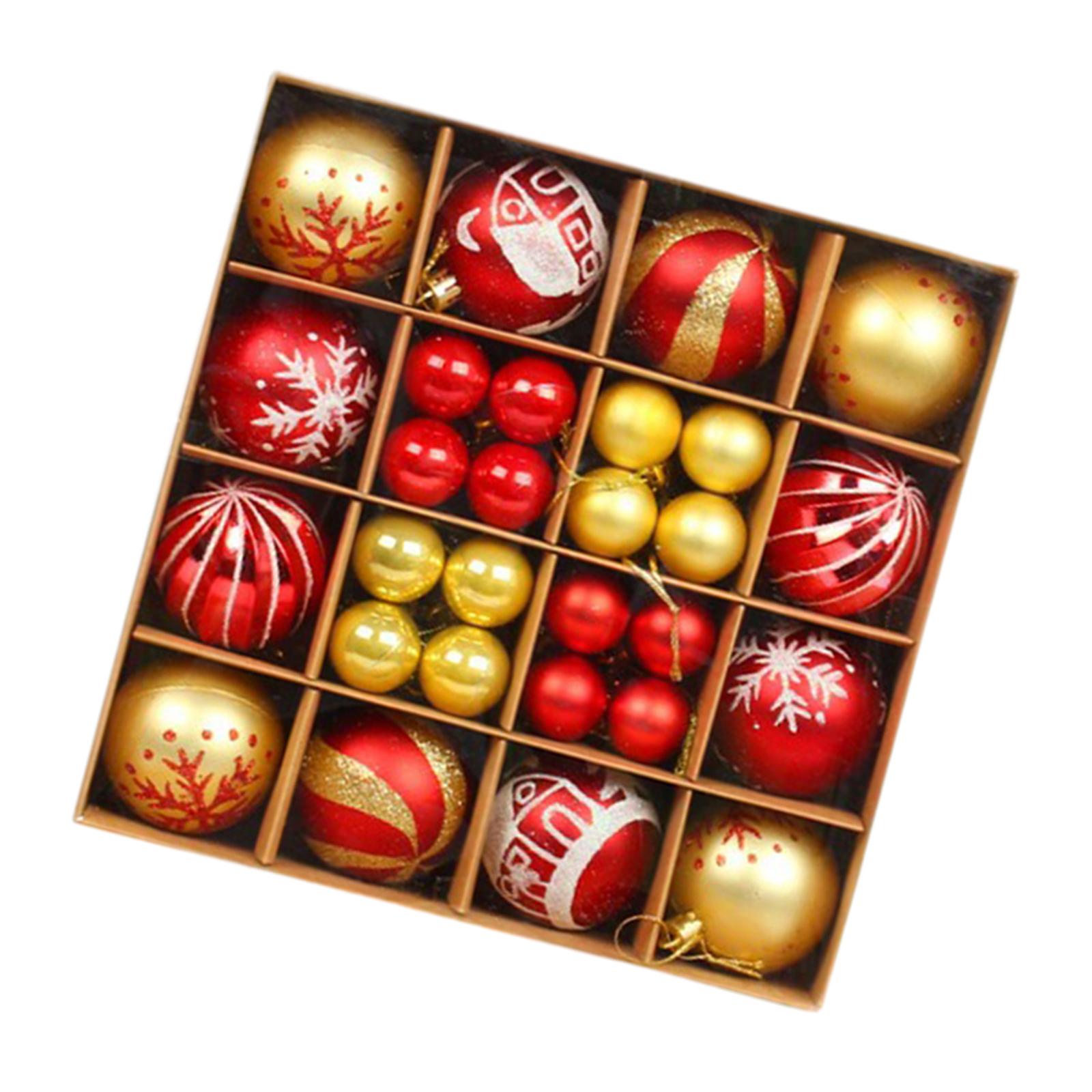 Magideal - Juego De Adornos De Bolas De Navidad, Decoración Navideña, Adornos Colgantes Para De Navidad, Celebración, Porche, Cumpleaños, Año Nuevo, Hogar, Estilo B