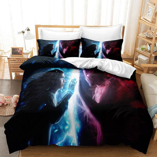 Mosaic Color Bloc Quilt Duvet Cover Set Kids Doona Cover3-Piece Bedding Set