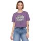 thumbnail image 1 of Polera Fun Mujer Manga Corta Crop Morado Corona, 1 of 5