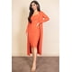 thumbnail image 1 of Cárdigan de Canalé y Vestido Midi Ajustado con Tirantes Finos, 1 of 2