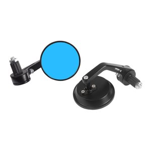 Ioensy - 2 Espejos Laterales Para Manillar De Motocicleta De 7/8'', De Aleación De Aluminio, Portátiles.