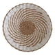 thumbnail image 2 of Decoración de cesta tejida, exhibición simple rústica redonda colgante al aire libre para el hogar de la habitación de invitados del pasillo , Blanco 30cm, 2 of 5