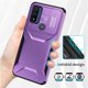 thumbnail image 5 of Funda Resistente para Motorola Moto G Power 2022 con Tapa Deslizante y Protección Militar Morado, 5 of 6