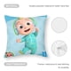 thumbnail image 5 of Cocomelon Fundas de almohada de terciopelo con tema, regalos de funda de almohada, decoración para el hogar, cojín de lanzar, regalo de cumpleaños para fans y parejas. 45cm x 45cm., 5 of 6
