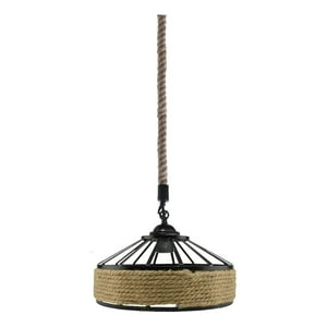 Genérico - Lampara Colgante Cuerda Cañamo Vitange Comedor Hogar Lau