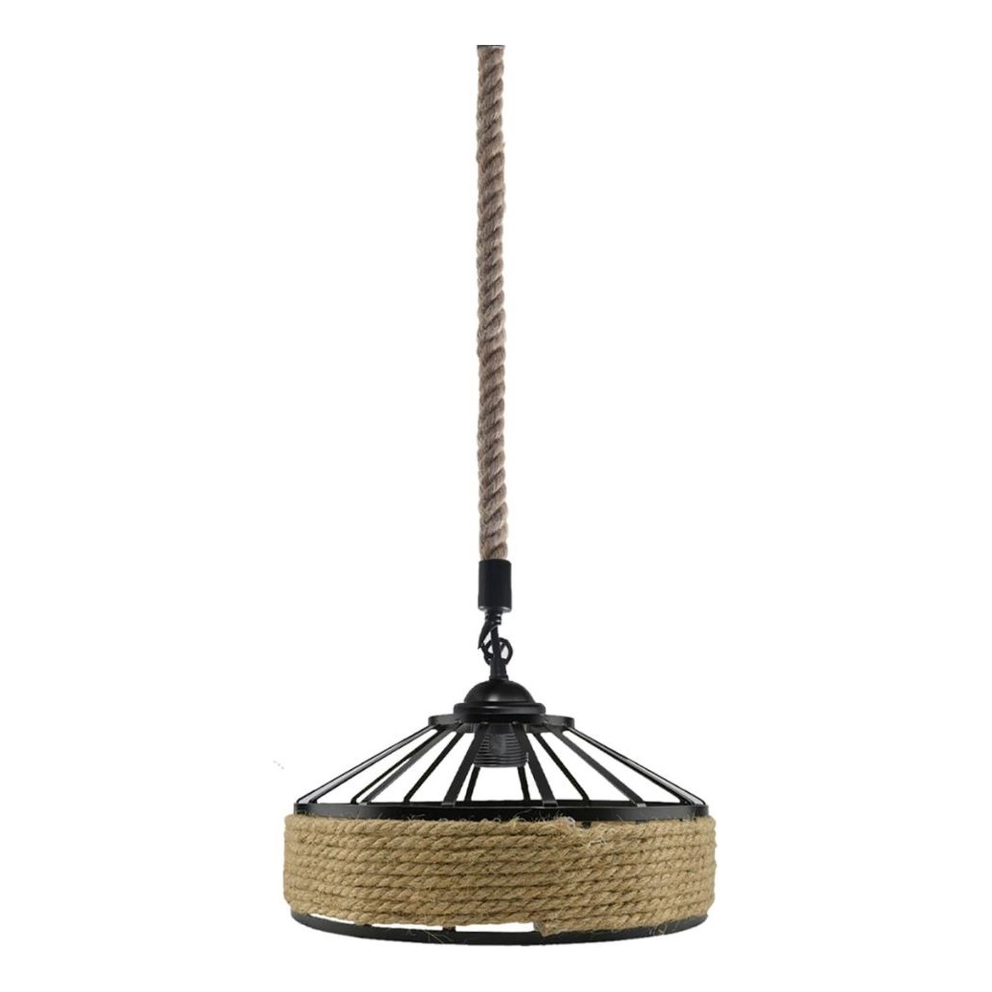 Genérico - Lampara Colgante Cuerda Cañamo Vitange Comedor Hogar Lau