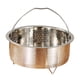 thumbnail image 1 of Cesta vaporera de acero inoxidable, olla arrocera, rejilla humeante con mango, accesorios de cocina, inserto vaporizador para albóndigas, pollo 20x95 cm, 1 of 4