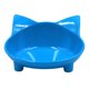 thumbnail image 4 of Lindo Tazón De Fuente De Agua Con Forma De Orejas De Gato Para Mascotas, Cuenco Ancho Antideslizante Azul, 4 of 5