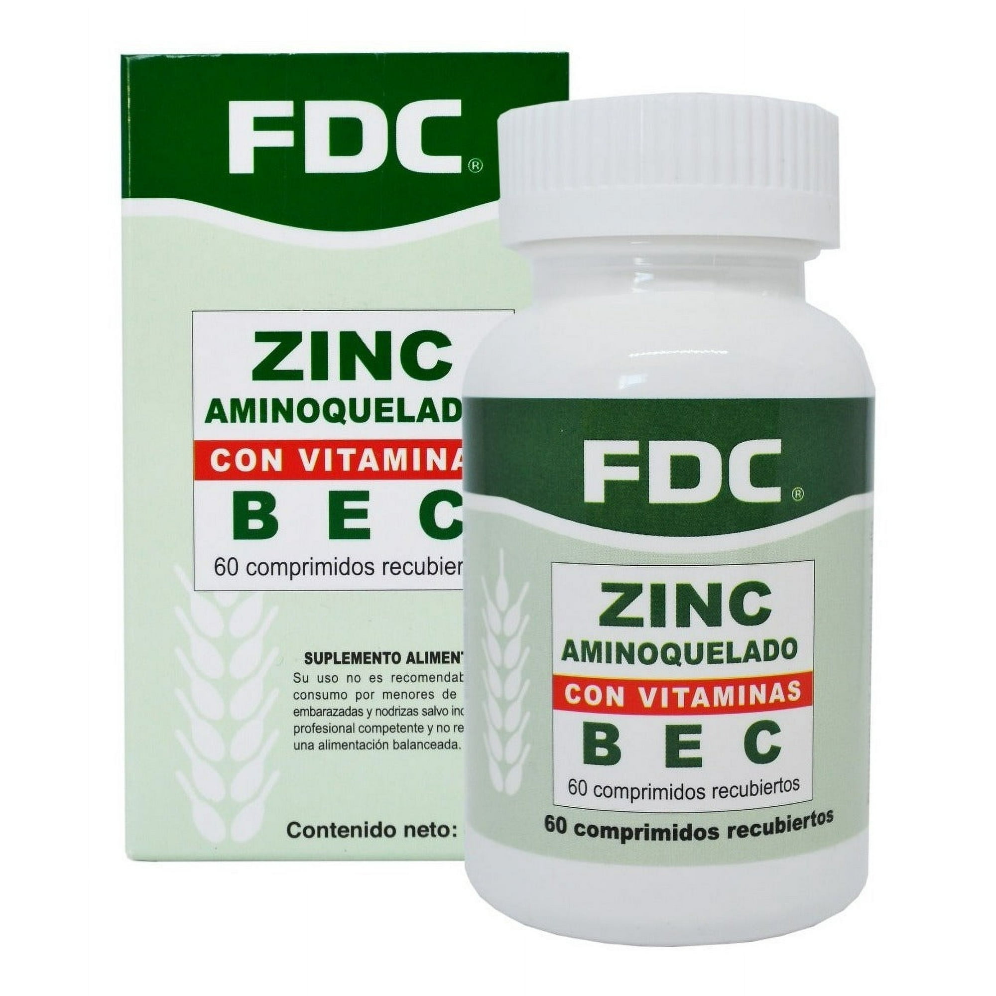 Fdc - Zinc Con Vitamina B+e+c X 60 Comprimidos