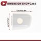 thumbnail image 3 of 1 pieza de manija exterior de puerta de coche para Honda Accord MK10 2018-2020 Delantera Izquierda Blanca ABS, 3 of 6