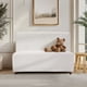 thumbnail image 1 of 49" Beige boucle cover Fabric Loveseat - 25D High-Density Sponge Cushion, Light Brown Legs , Modern Sofa for Living Room, 1 of 3