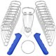 thumbnail image 1 of Juego de Sargentos de Inglete SHCJINGK 21 piezas Plateado y Azul, 1 of 8