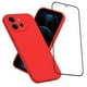 thumbnail image 1 of Carcasa Funda Para iPhone 17 Pro Silicona Rojo + Mica, 1 of 6