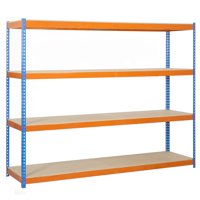 Simonrack - Estantería Ecoforte 1506-4 Chipboard Azul/Naranja