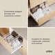 thumbnail image 4 of Bandeja organizadora para cajones y armarios de cocina Umbra Peggy White, 4 of 6