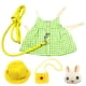 thumbnail image 1 of Conjunto De Vestido Para Mascotas Chaleco De Conejo Ropa De Disfraz Traje De Moda Diario Green_L, 1 of 5