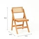 thumbnail image 4 of Silla Mistral Plegable de Madera Rattan Natural, 4 of 7