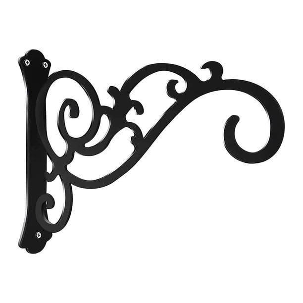 Ganchos de pared de hierro, postes de jardín de metal, soporte para colgante resistente, ganchos de montaje en pared para campanillas de vient , Estilo un estilos un